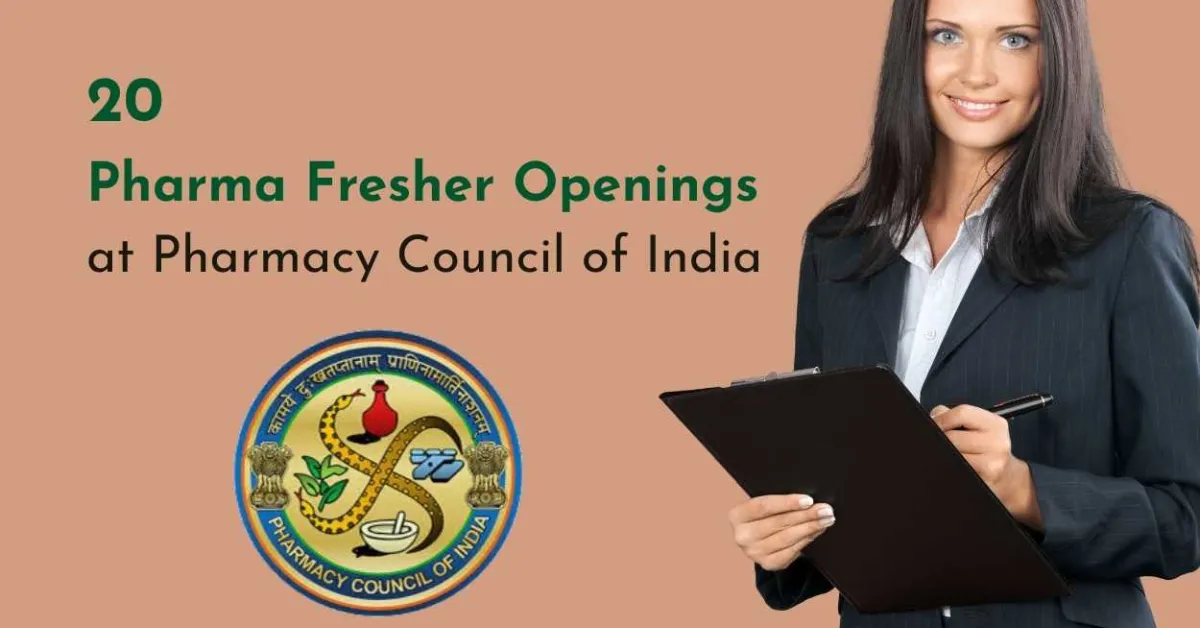 Pharmacy Council of India Announces Opportunities for Pharmacy Graduates