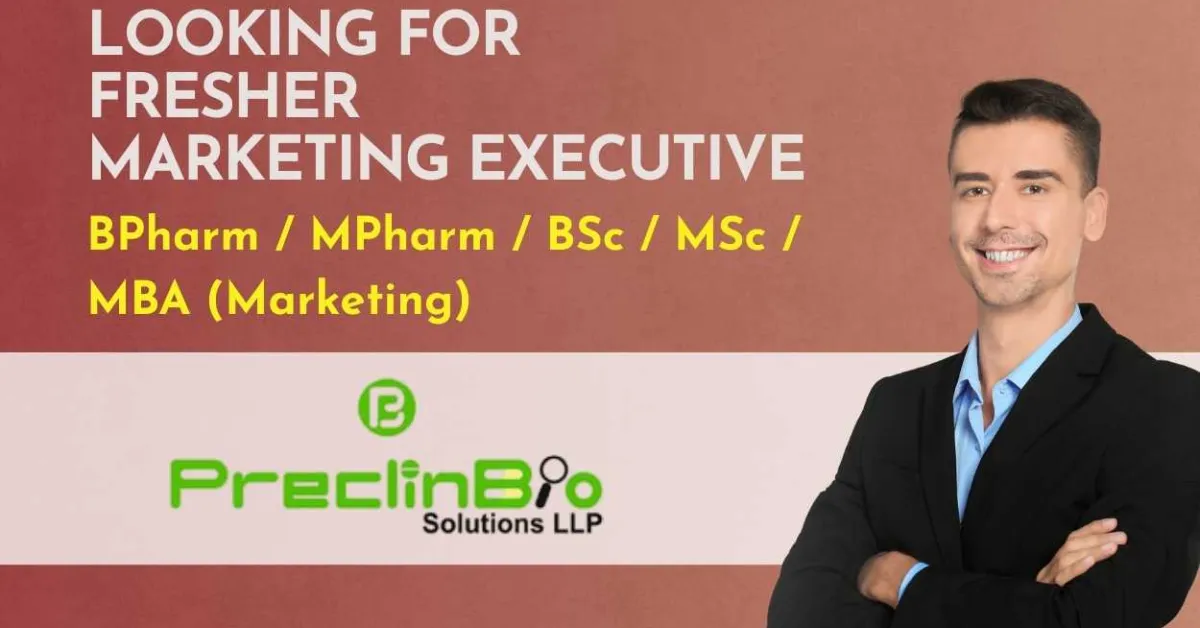 PreclinBio Solutions LLP looking for Fresher Marketing Executive
