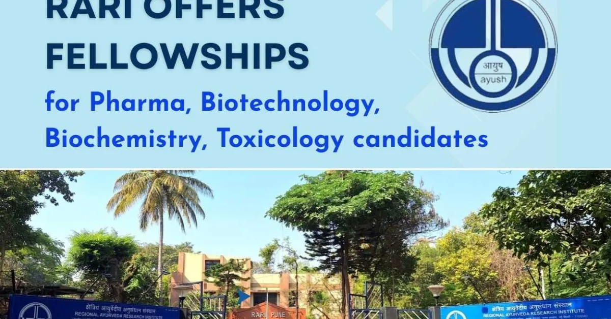 RARI offers Fellowships for Pharma, Biotechnology, Biochemistry, Toxicology candidates