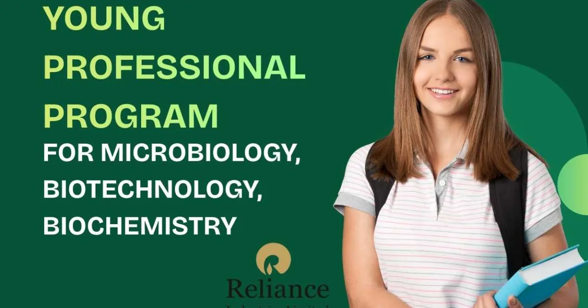 Reliance Life Sciences Young Professional Program for Microbiology, Biotechnology, Biochemistry for candidates
