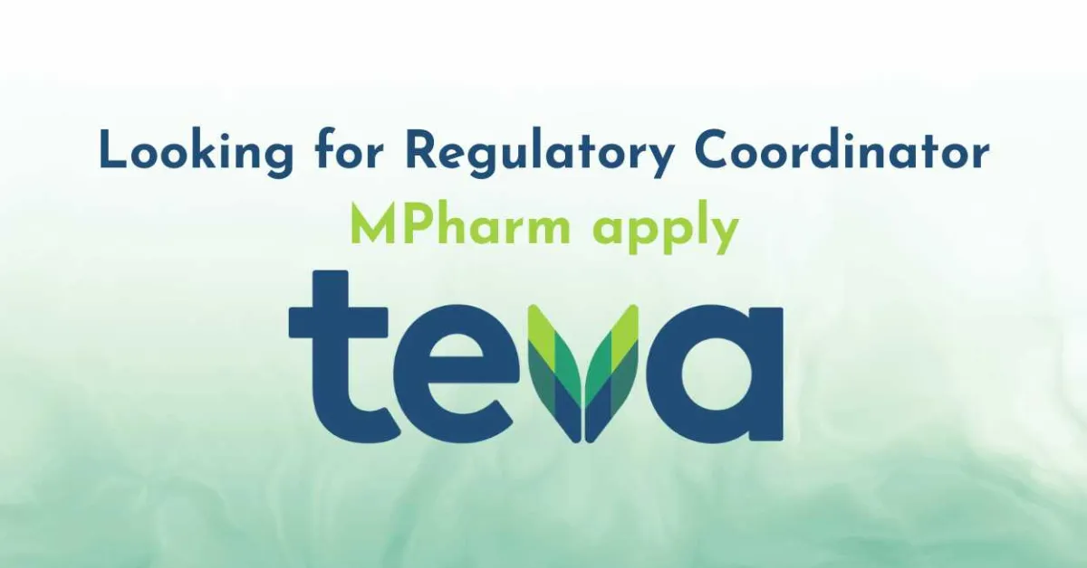 Teva looking for Regulatory Coordinator
