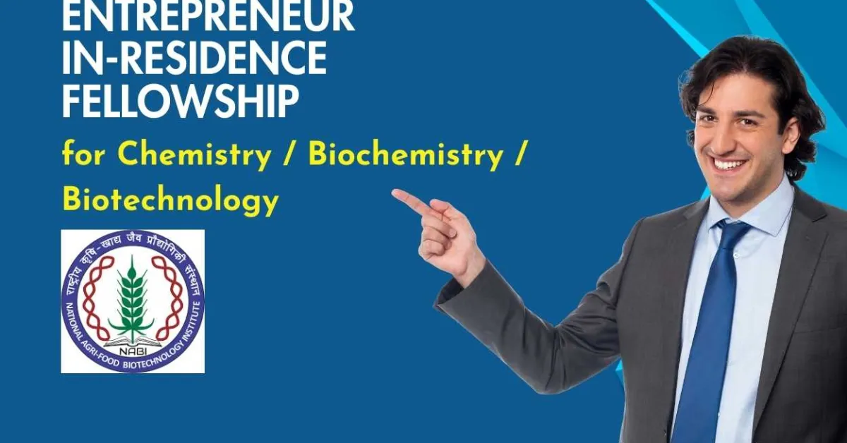 BRIC-NABI Entrepreneur-in-Residence Fellowship for Chemistry / Biochemistry / Biotechnology
