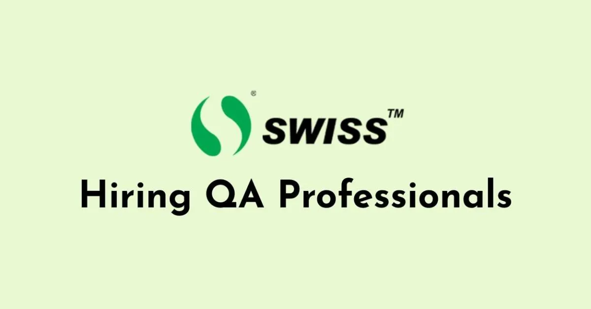 Hiring Quality Assurance professionals at Swiss Parenterals Ltd