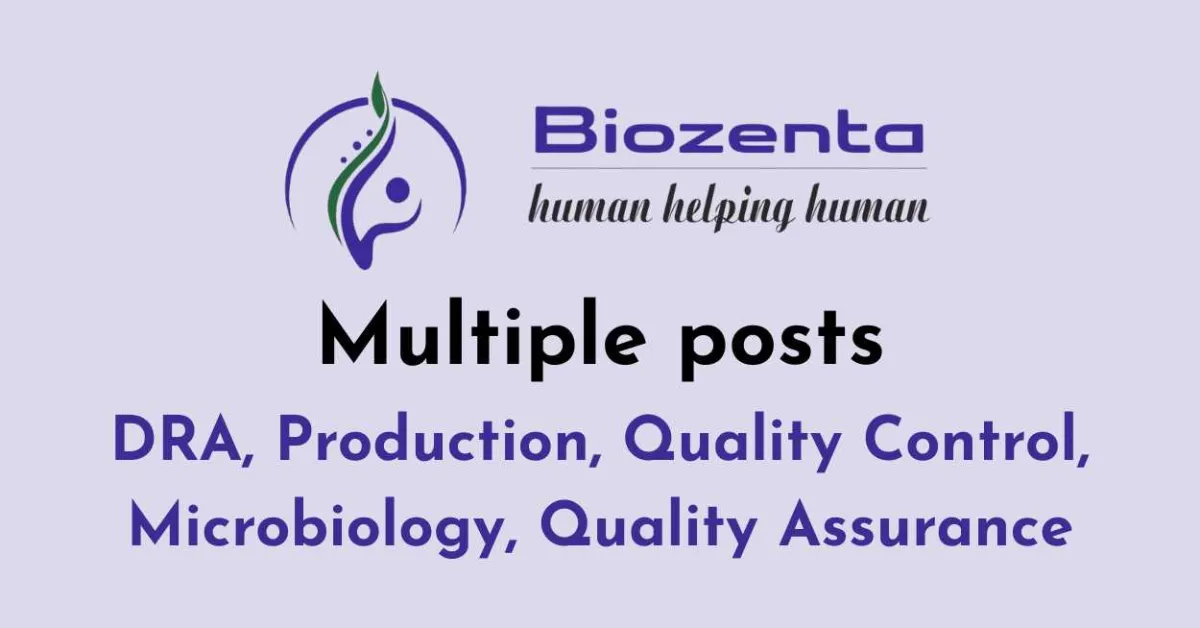 Multiple posts at Biozenta Lifescience