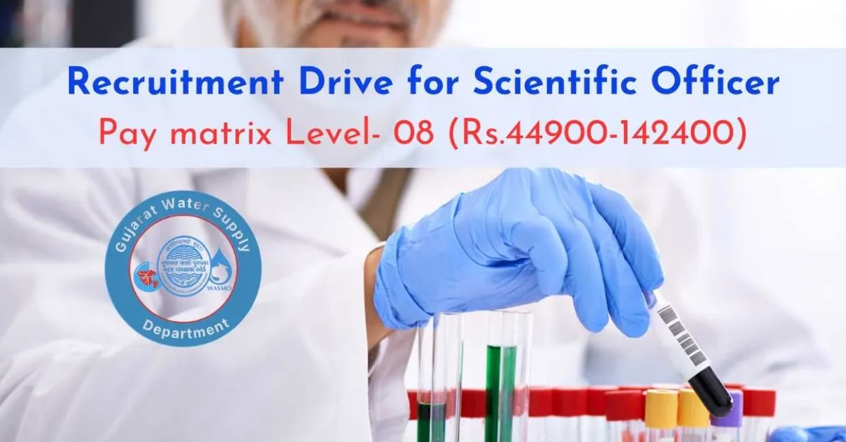 Recruitment Drive for Scientific Officer at GWSSB