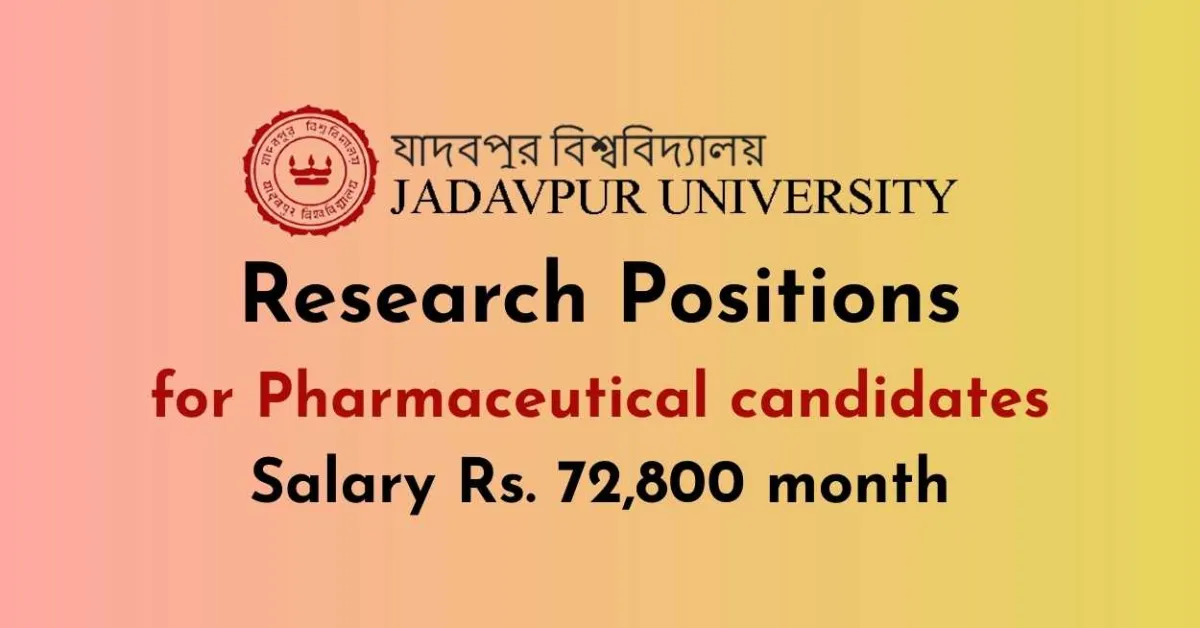 Jadavpur University Introduces Research Opportunities in Pharmaceutical Sciences