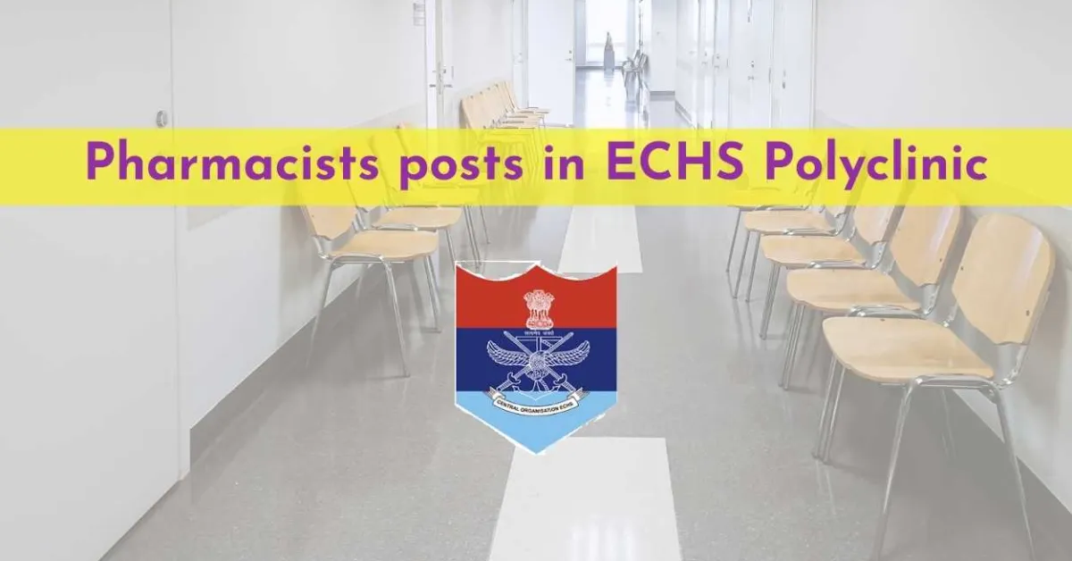 Vacancy for Pharmacists in ECHS Polyclinic