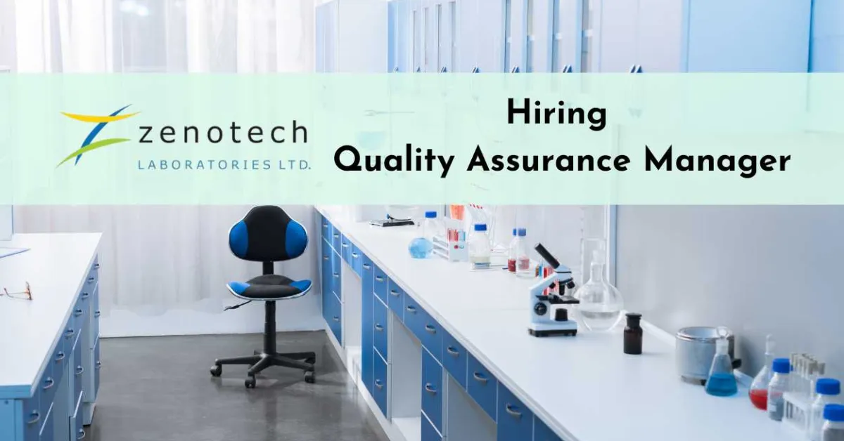 Zenotech Lab Hiring Quality Assurance Manager