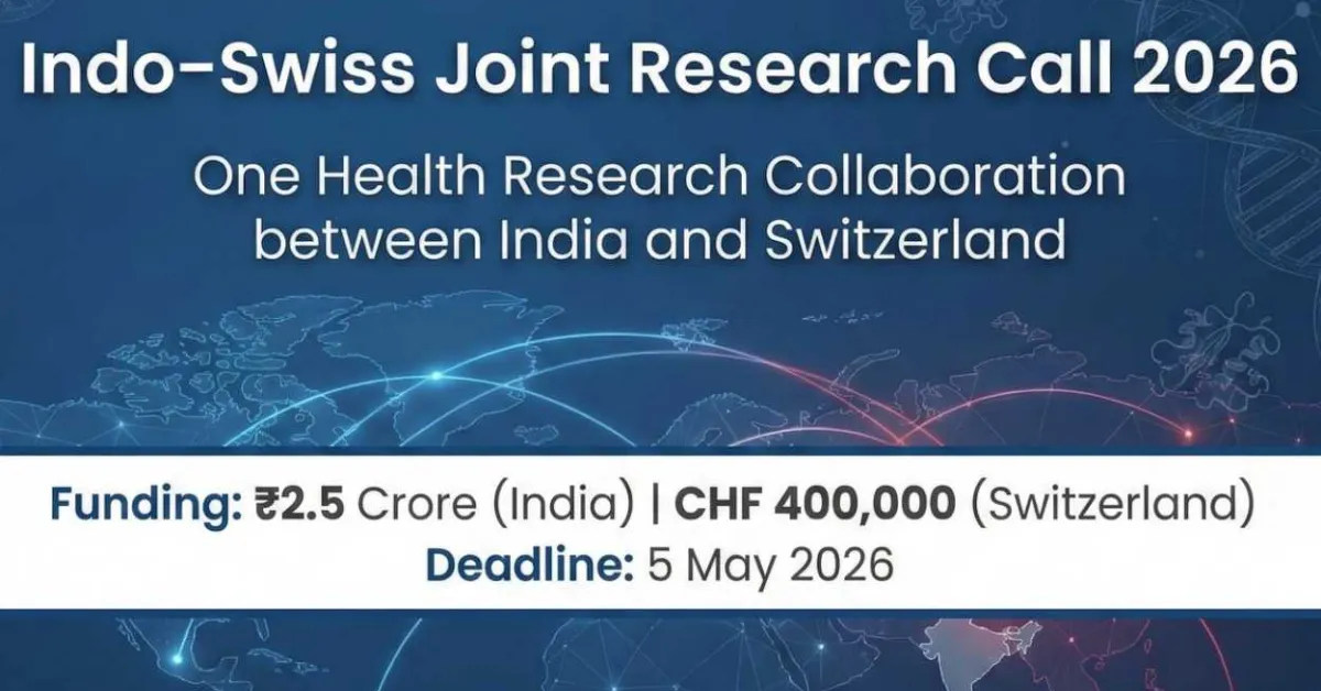 DBT, ICMR & SNSF Joint Research Projects: Call for Proposals 2026