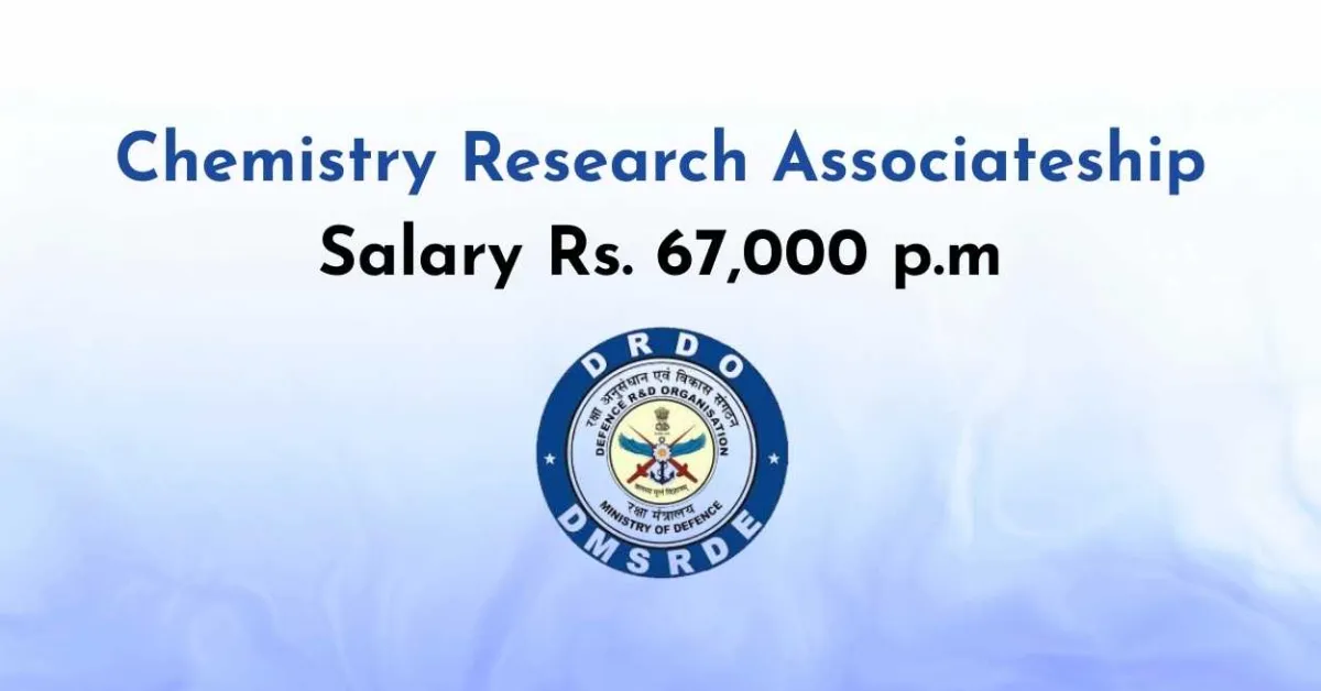 DMSRDE Chemistry Research Associateship