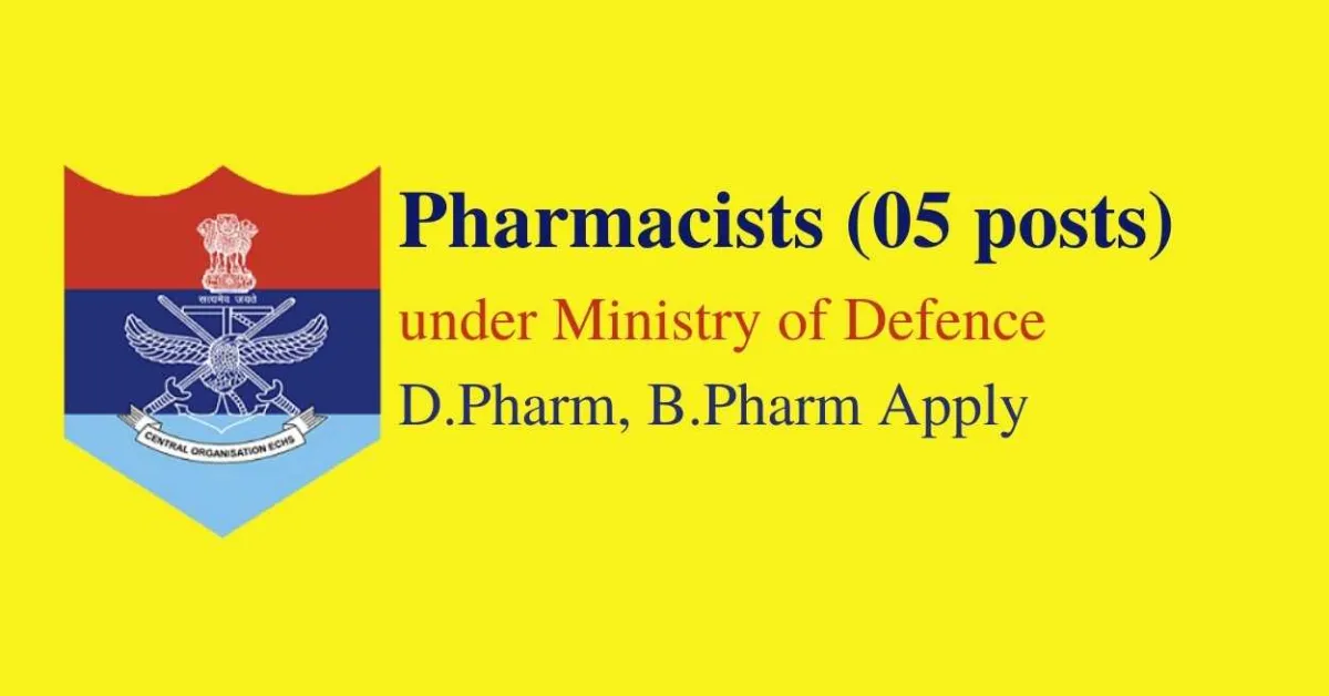 ECHS invites applications for post of Pharmacist