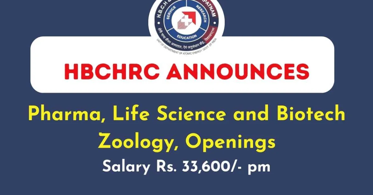 HBCHRC announces Pharma, Life Science and Biotech Openings