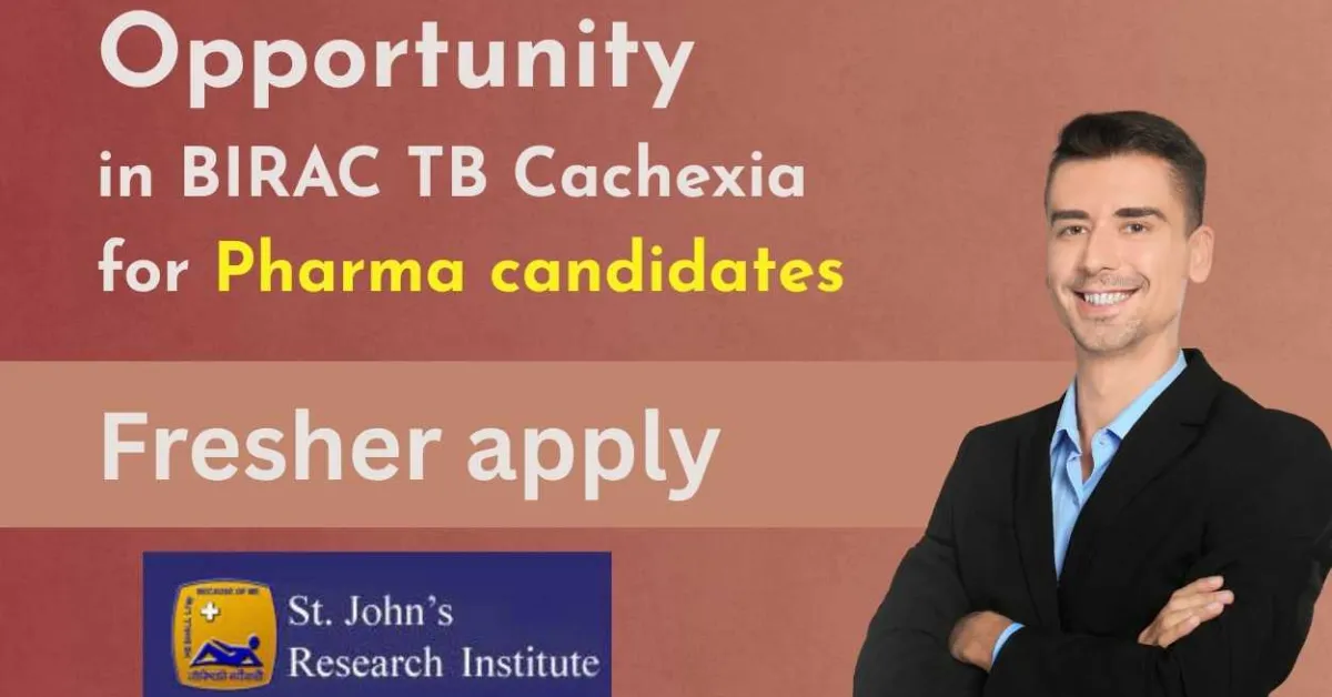 Opportunity in BIRAC TB Cachexia for Pharma candidates at SJRI