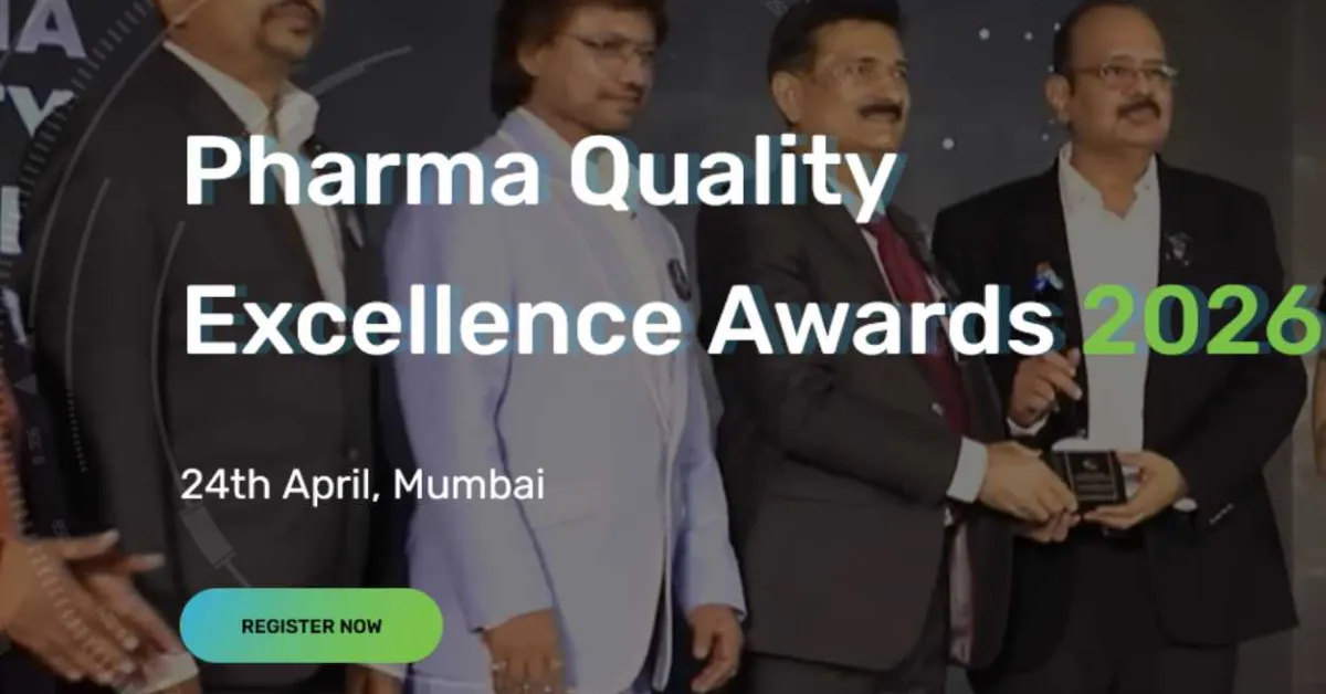 Pharma Quality Excellence Awards 2026 on April 24th, Mumbai
