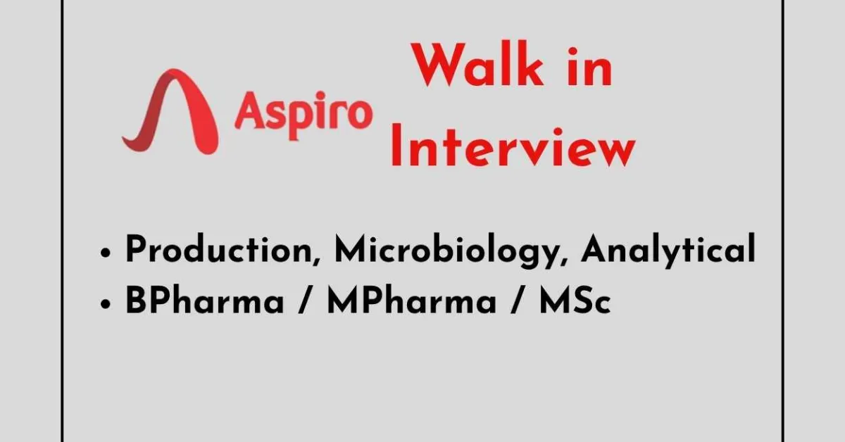 Production, Microbiology, Analytical Jobs at Aspiro Pharma