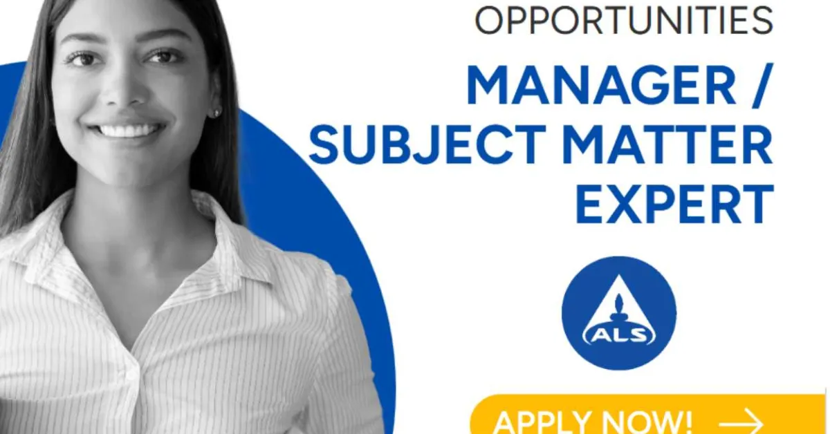 ALS Global Hiring Manager / Subject Matter Expert
