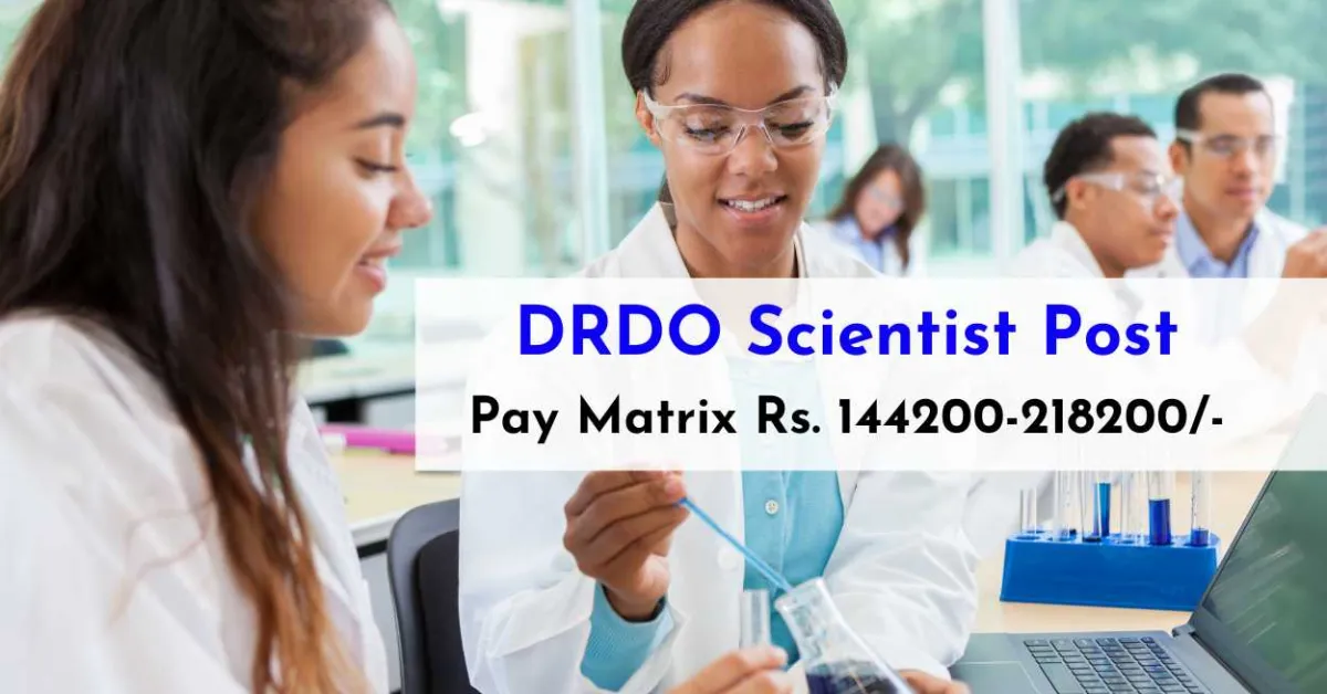 Applications are invited for post of Scientist at DRDO
