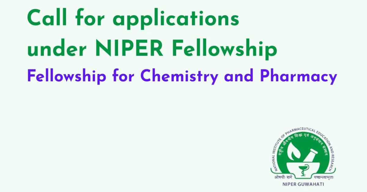 Call for applications under NIPER Fellowship