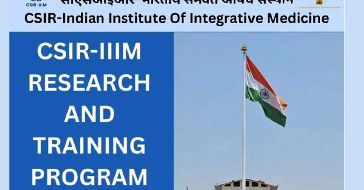 CSIR-IIIM Research & Training Program Summer Call 2026