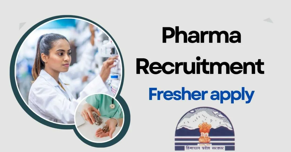 Department of health and family welfare Announces Pharma Recruitment