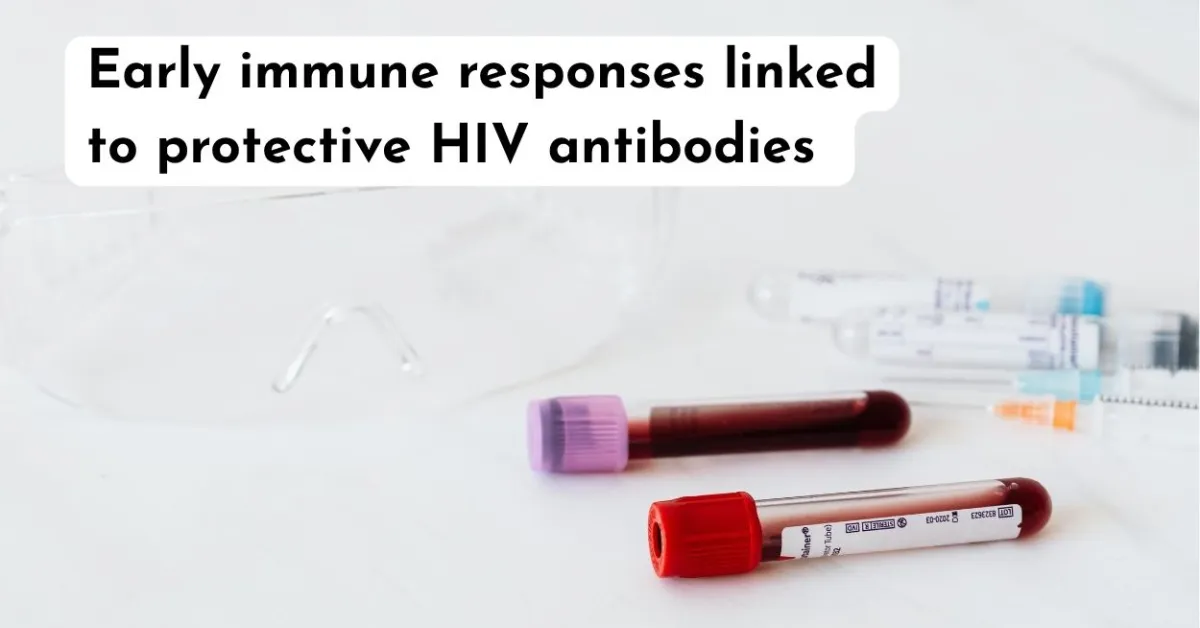 Early immune responses linked to protective HIV antibodies