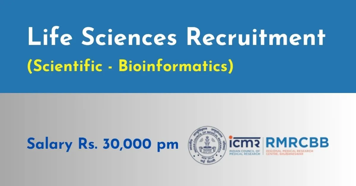 Life Sciences Recruitment at Regional Medical Research Centre