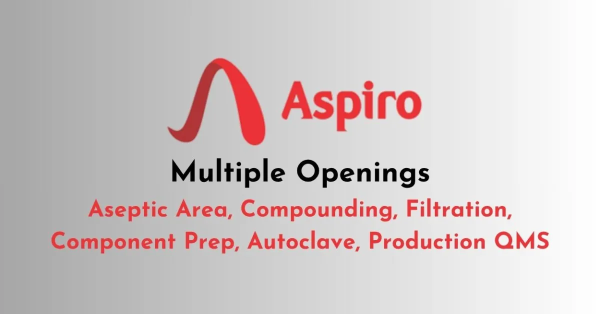 Multiple Openings at Aspiro Pharma Limited