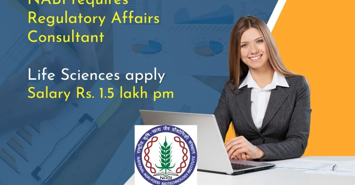 BRIC-NABI requires Regulatory Affairs Consultant