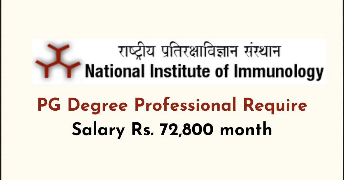 National Institute of Immunology hiring Research Scientist | Apply now for Tumour research