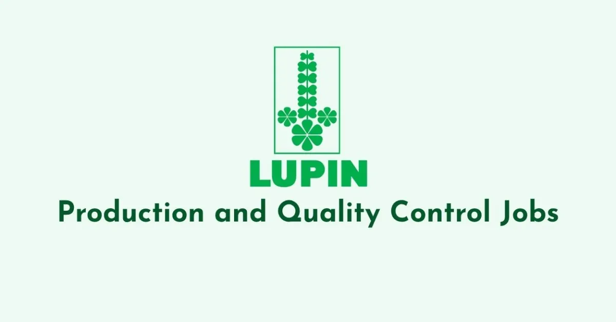 Production and Quality Control Jobs at Lupin