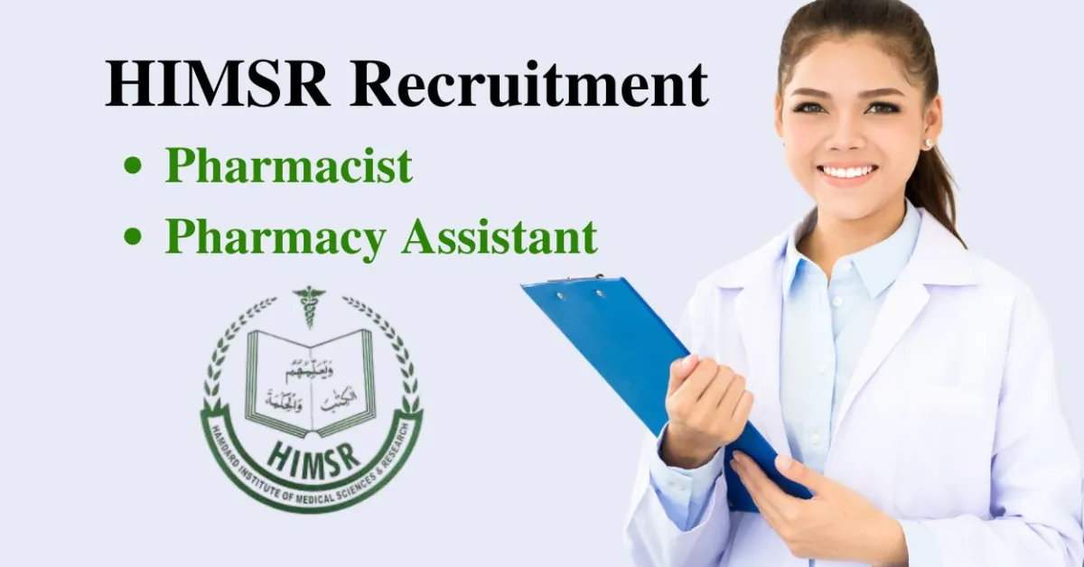 Recruitment for the post of Pharmacist and Pharmacy Assistant at HIMSR