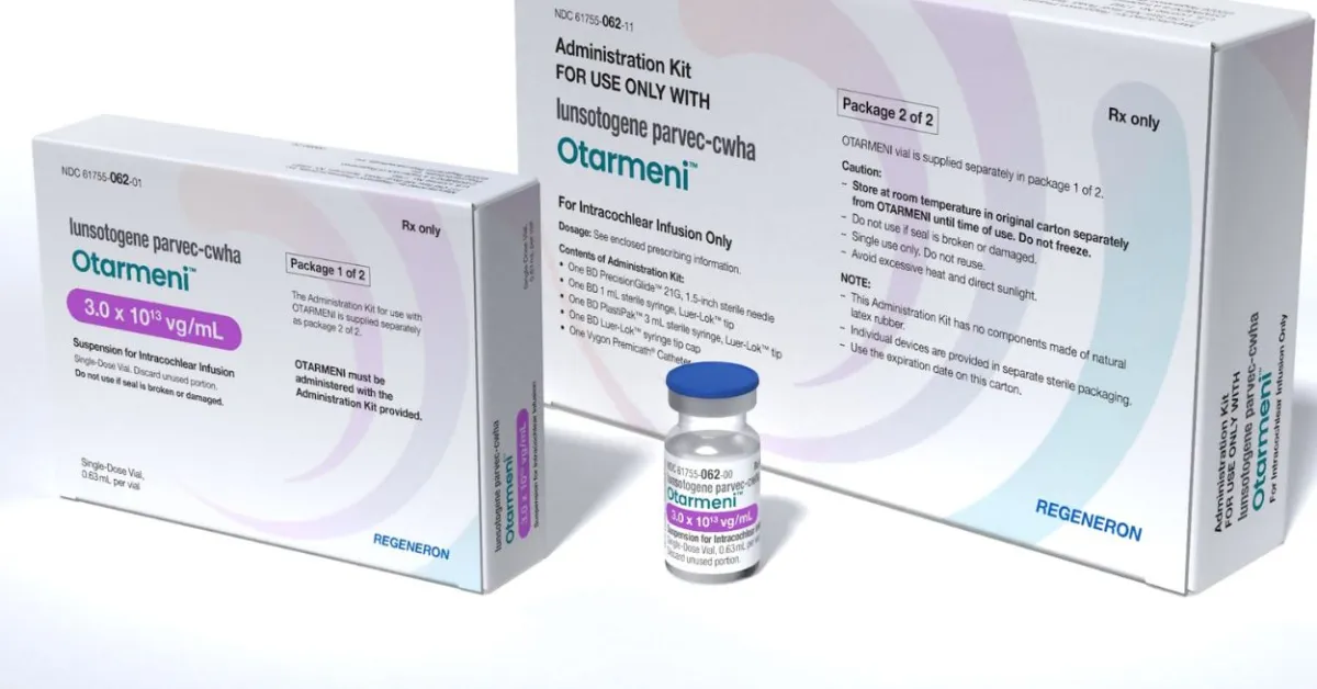Regeneron Pharma announced approval for Otarmeni