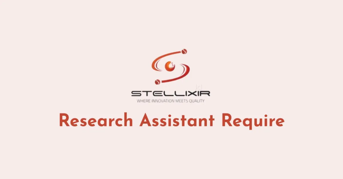 Research Assistant Require at Stellixir Biotech