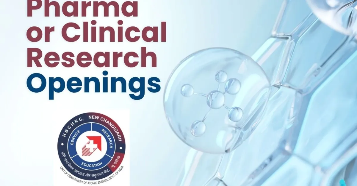 TMC Pharma or Clinical Research Openings