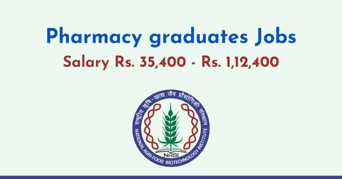 BRIC-NABI invites applications from Pharmacy graduates