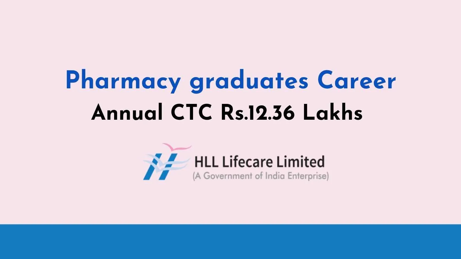HLL Lifecare Invites application from Pharmacy graduates