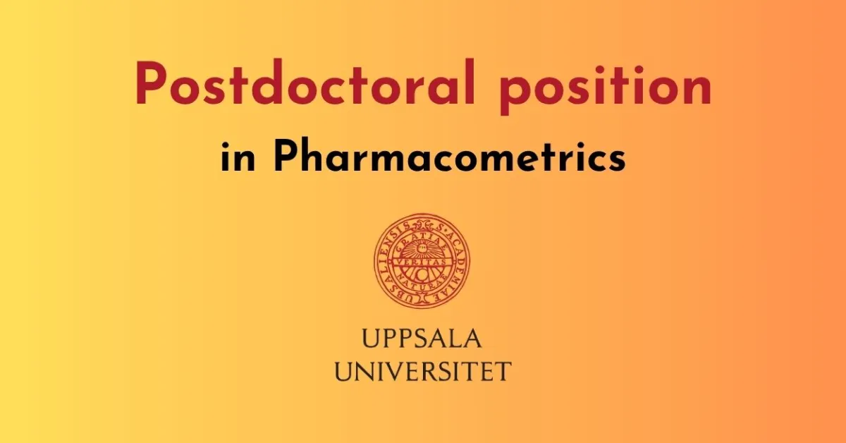Postdoctoral position in Pharmacometrics at Uppsala University