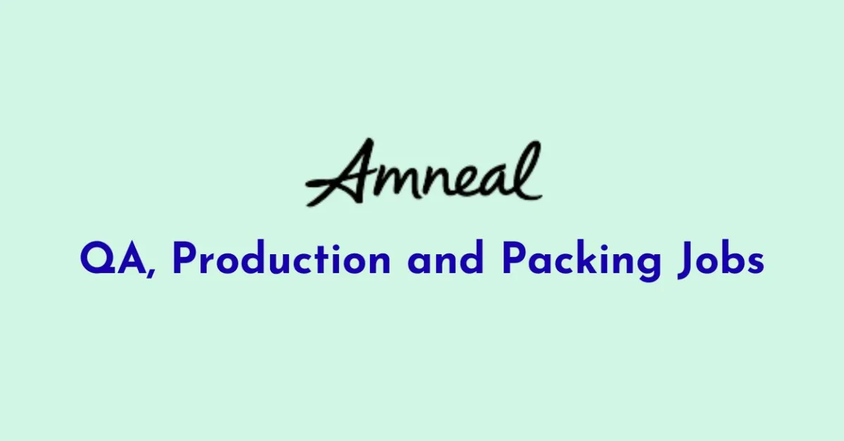 QA, Production and Packing Jobs at Amneal Pharma