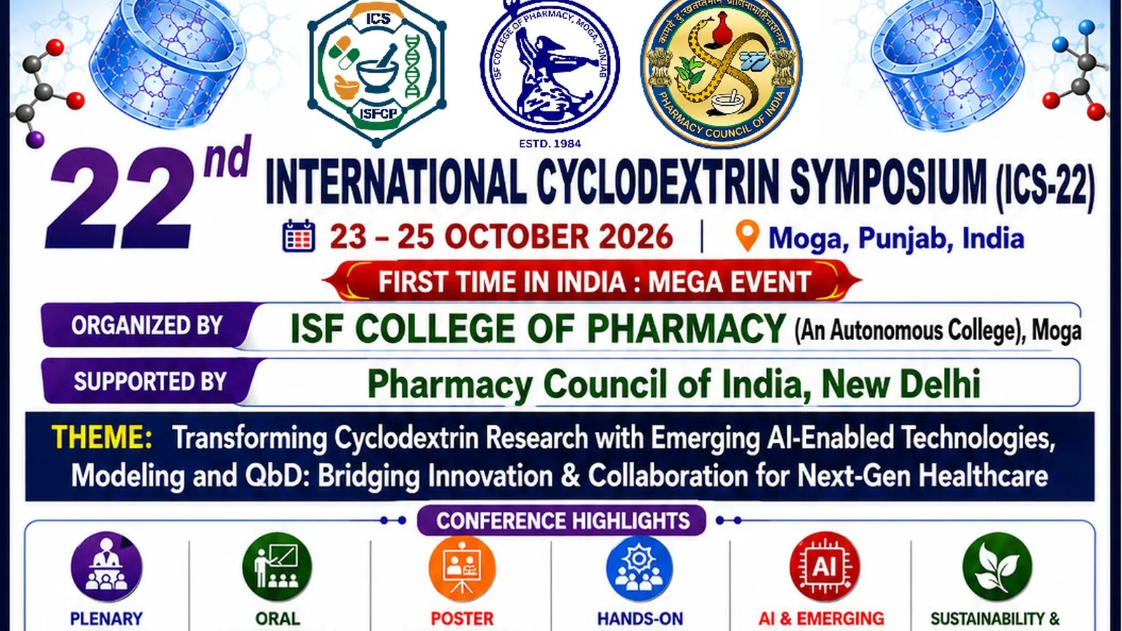 22nd International Cyclodextrin Symposium (ICS-22) 