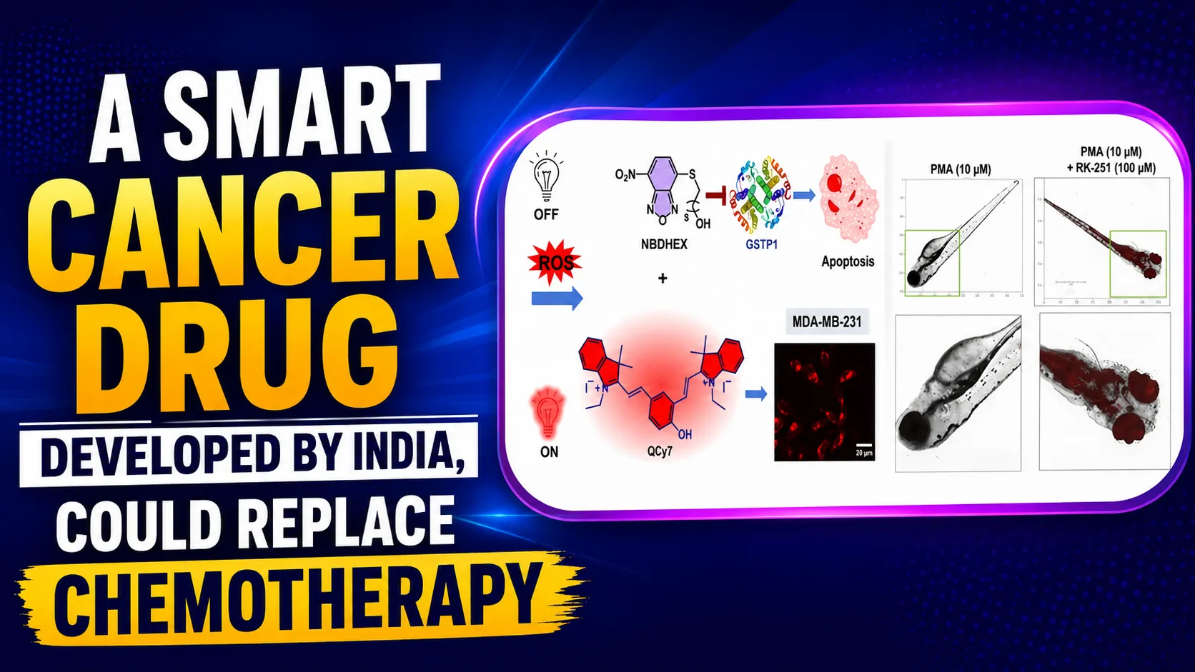 A smart cancer drug developed by India, could replace chemotherapy