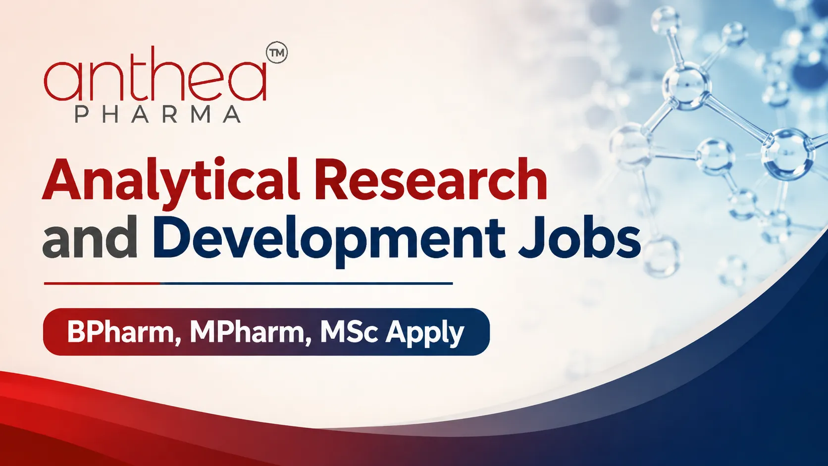 Analytical Research and Development Jobs at Anthea Pharma