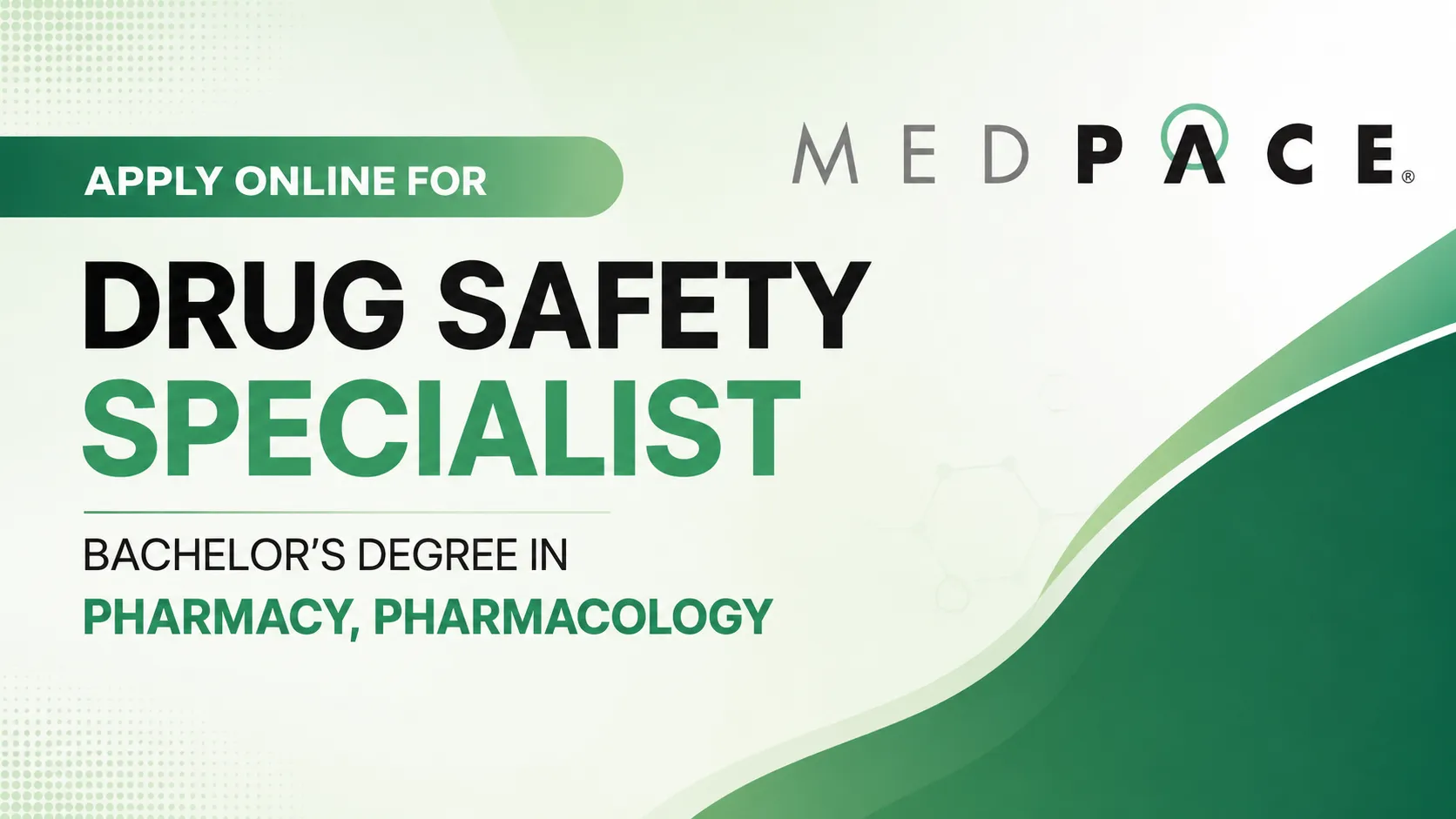 Apply Online for Drug Safety Specialist at Medpace
