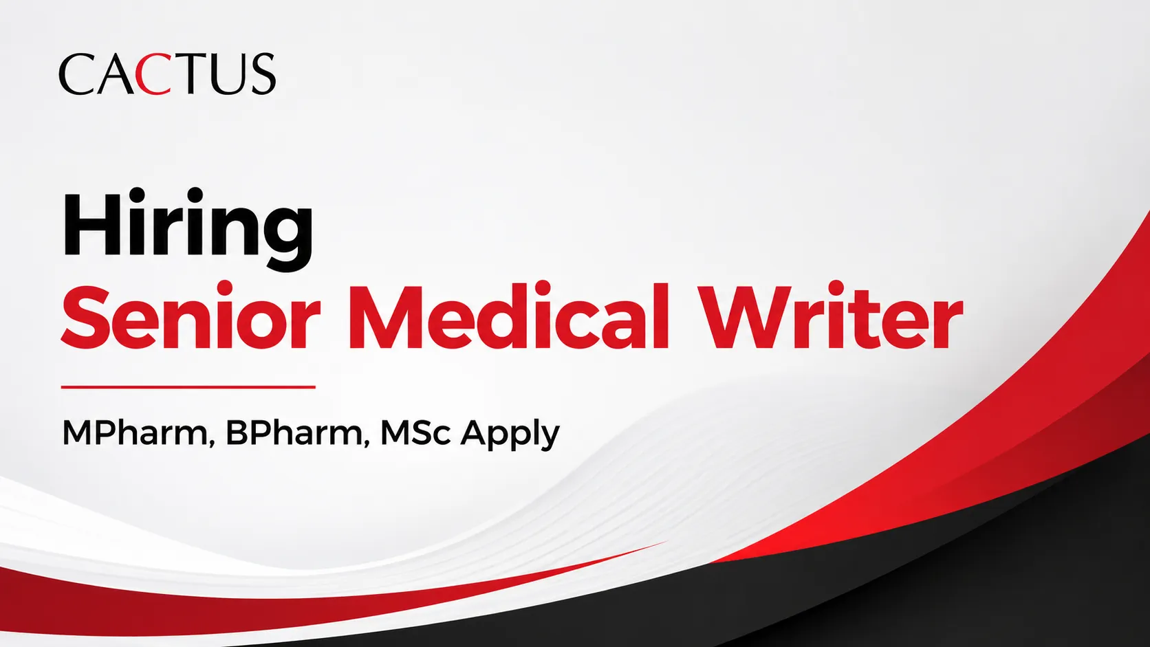 Cactus Communications Hiring Senior Medical Writer
