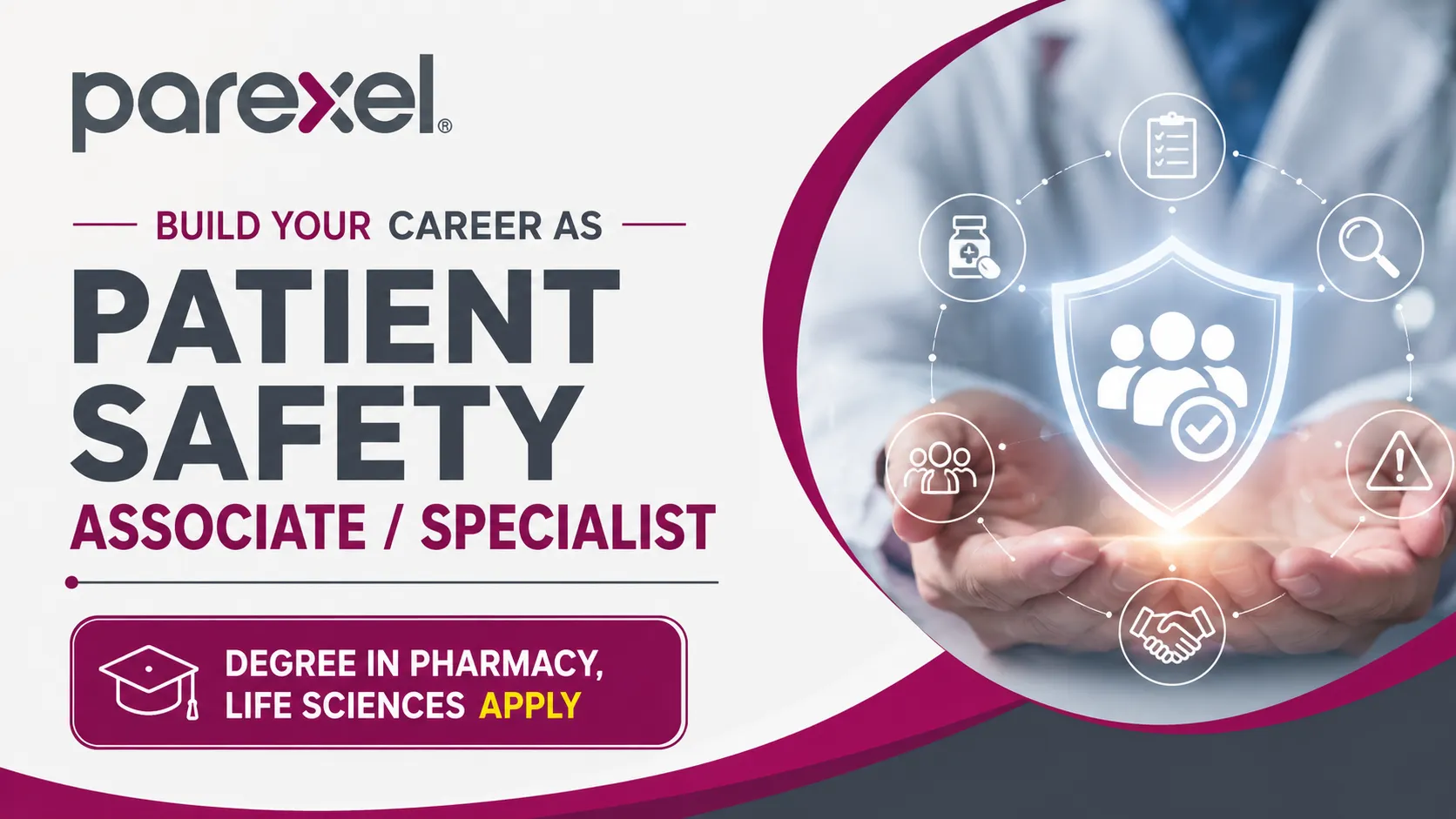 Career as Patient Safety Associate / Specialist at PAREXEL