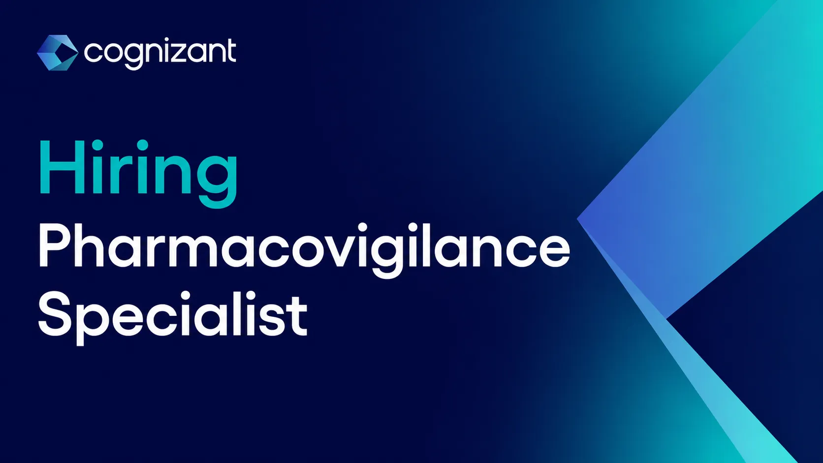 Cognizant Hiring Pharmacovigilance Specialist