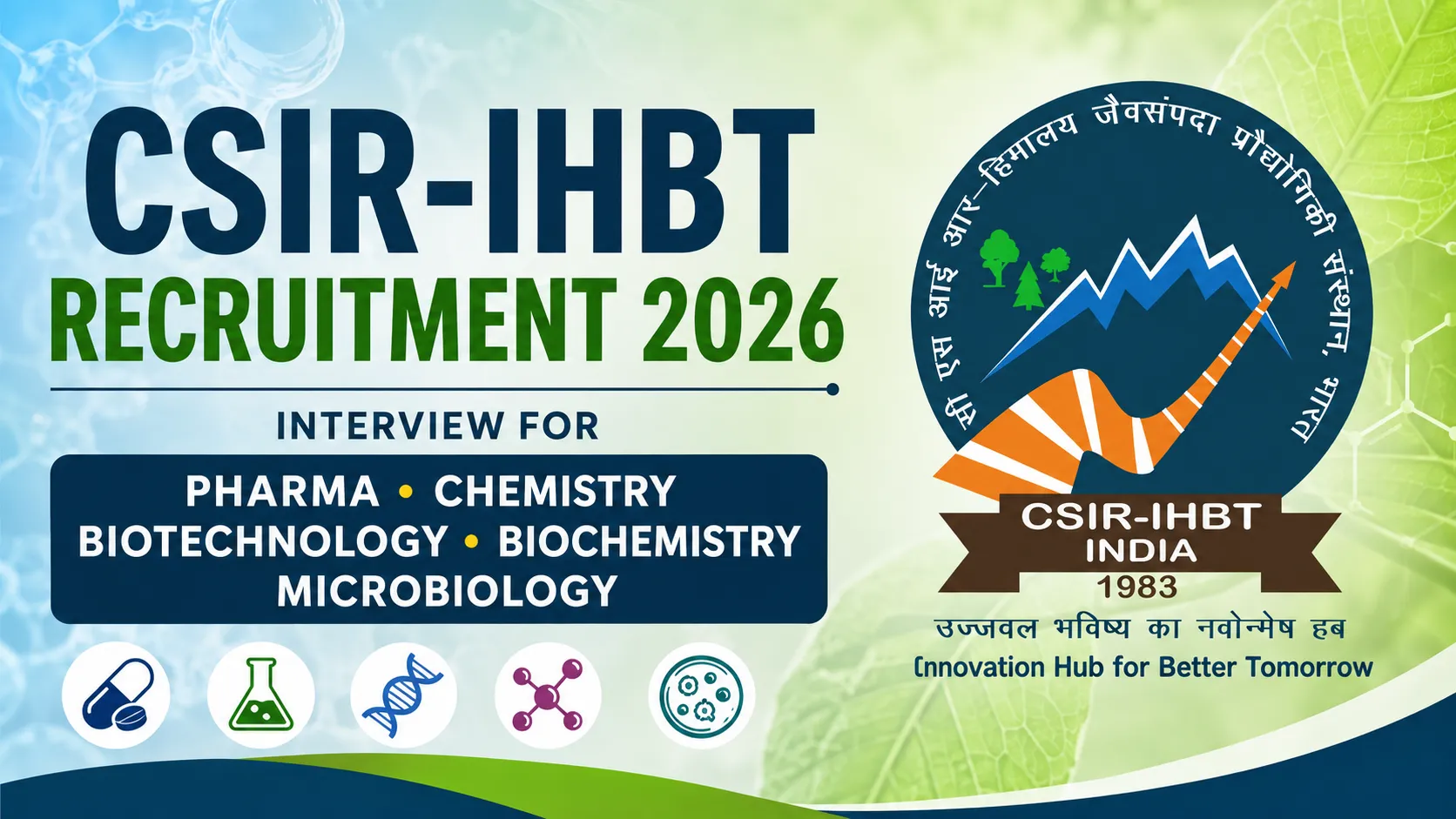 CSIR-IHBT Recruitment 2026