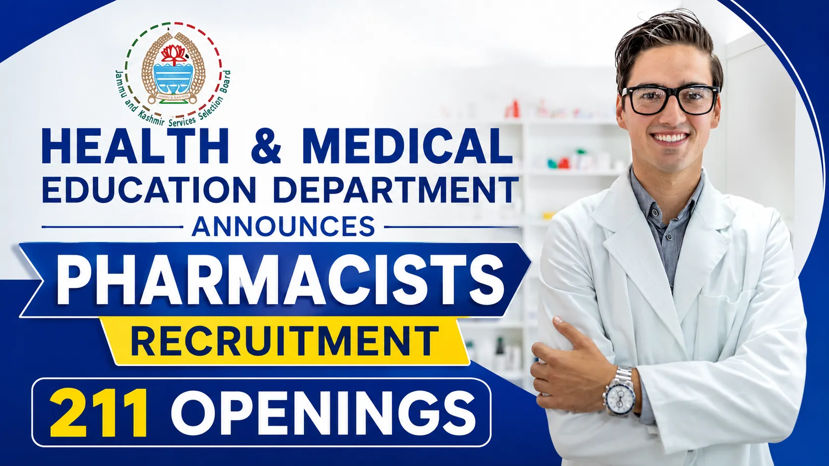 Health & Medical Education Department Announces Pharmacists Recruitment