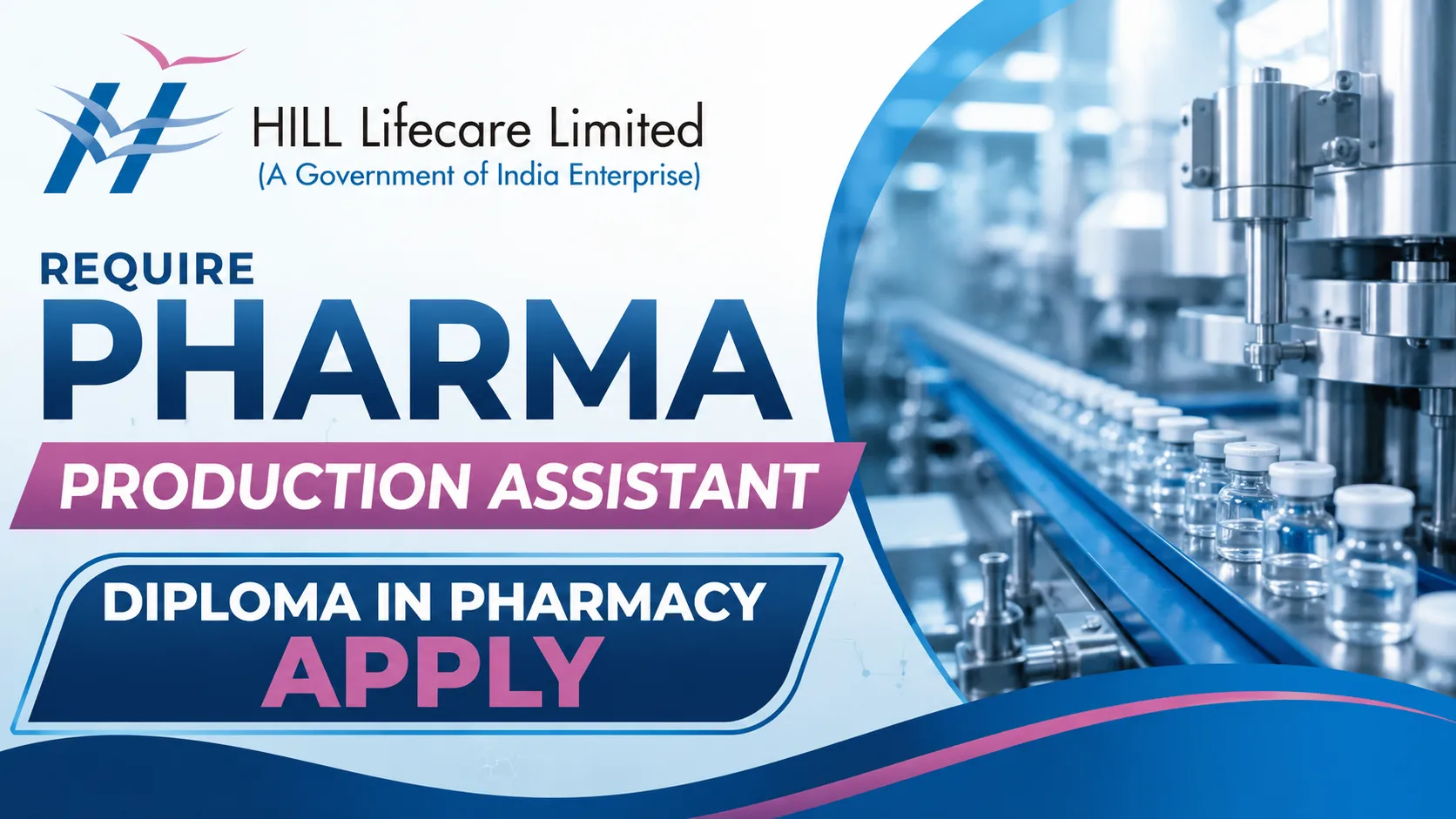 HLL Lifecare requires Pharma Production Assistant