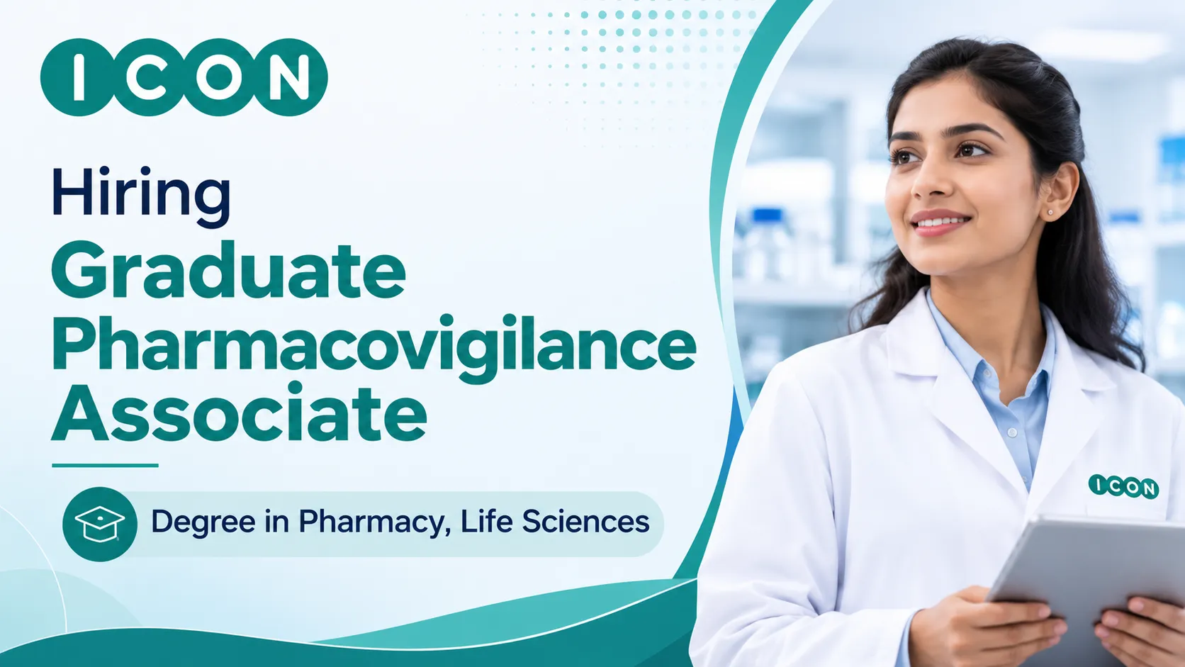 ICON plc Hiring Graduate Pharmacovigilance Associate