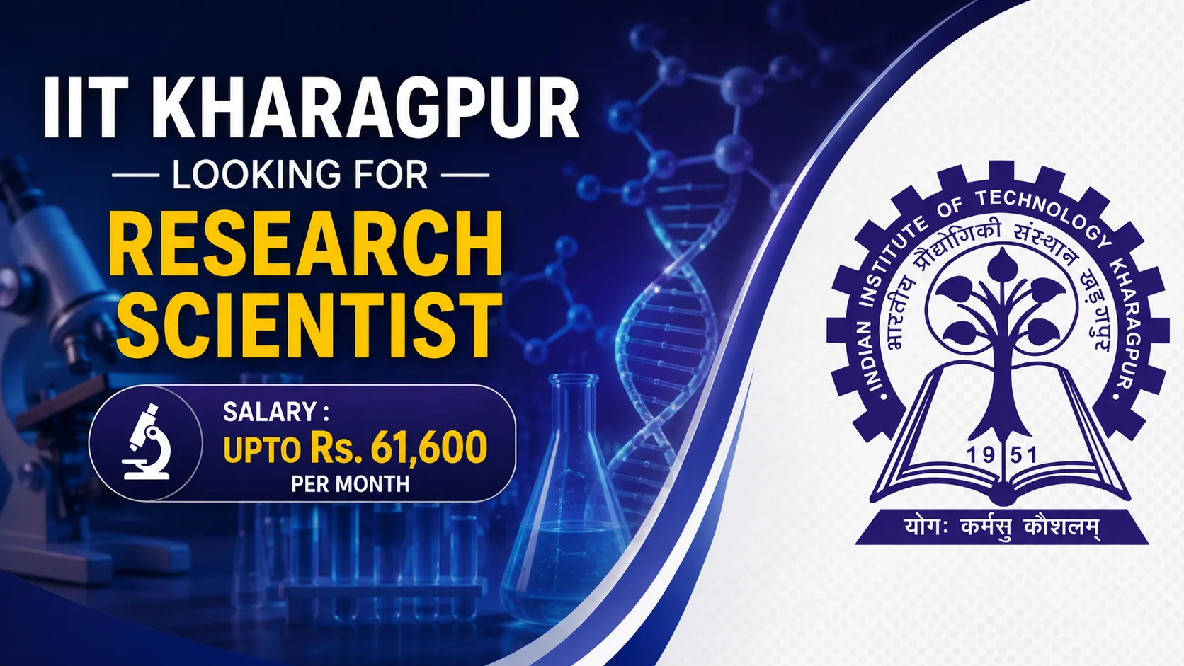 IIT KHARAGPUR looking for Research Scientist